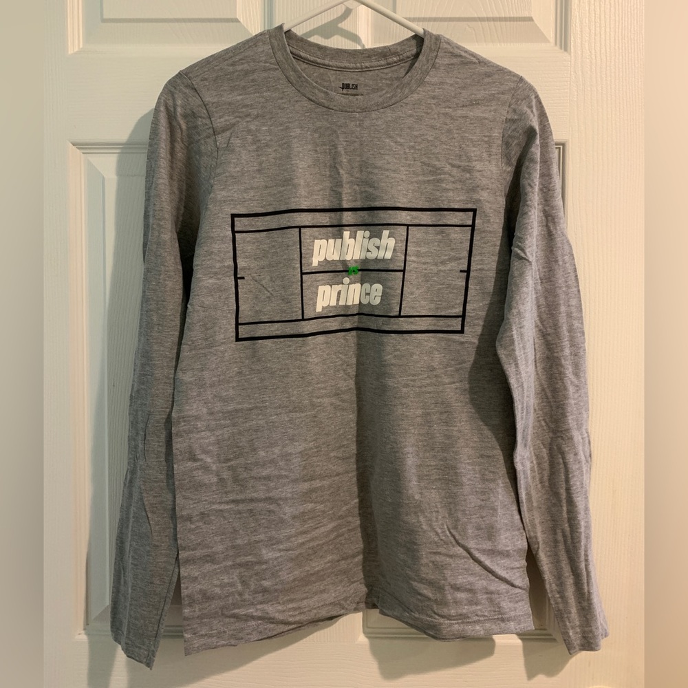 Urban Outfitters Publish x Prince gray long sleeve shirt